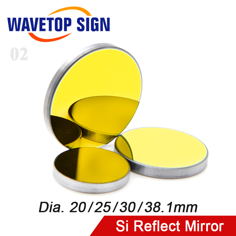 Co2 Laser Mirror - WaveTopSign Si Specchio Riflettente Dia.20 25