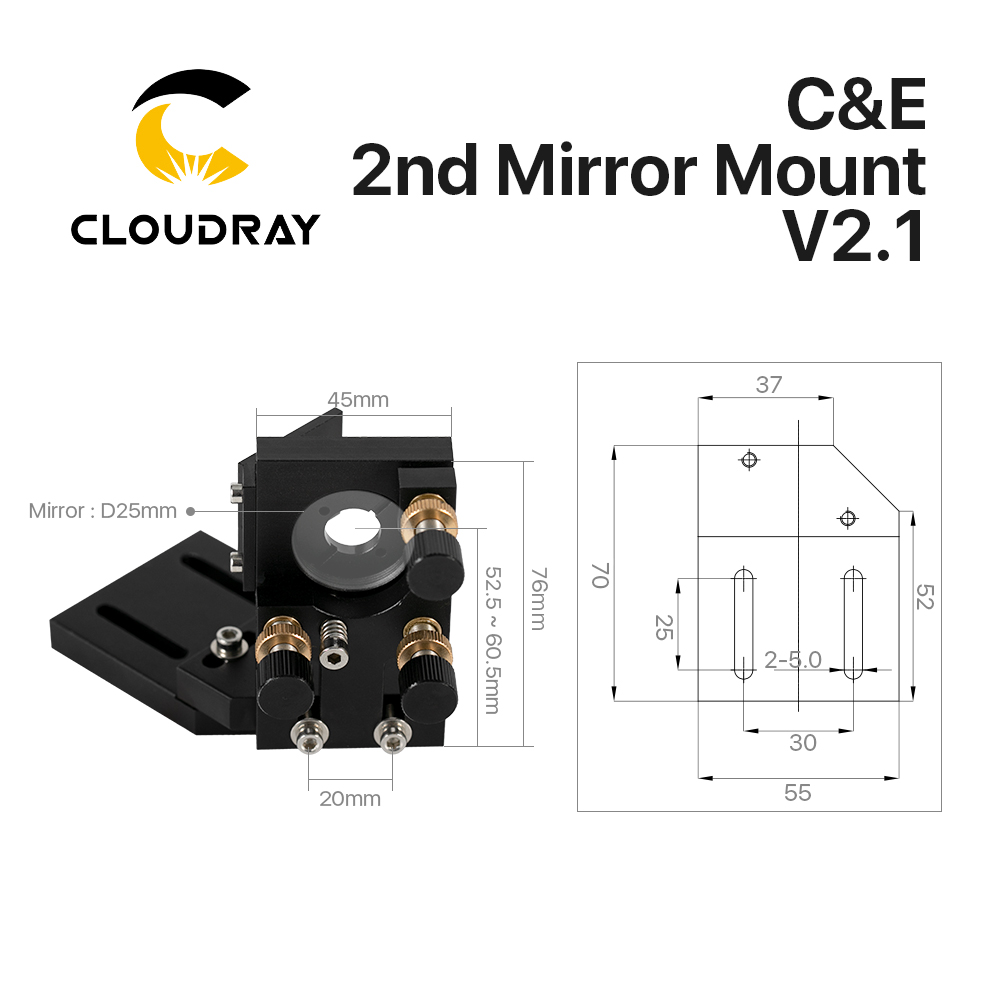 Cloudray CO2 Nero Secondo spec - Co2 Laser Mirror recensione e prezzo