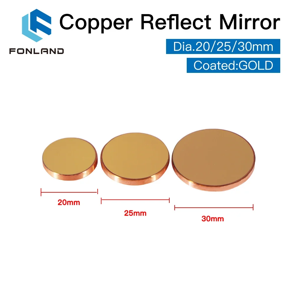 3 pezzi Fonland rame riflette  - Co2 Laser Mirror recensione e prezzo