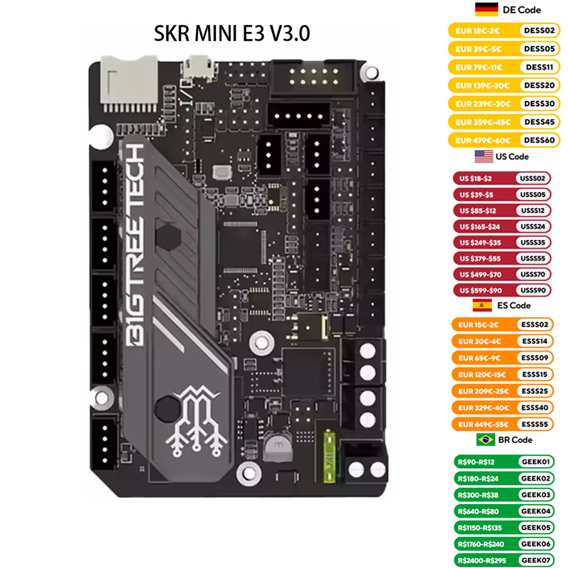 BIGTREETECH SKR MINI E3 V3.0 S - Laser Controller Board recensione e prezzo